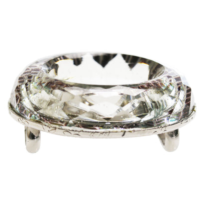 帯留め 紺 ヘリンボーン ドーナツ型 帯留め