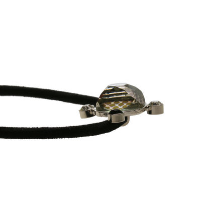 ヘアゴム シンプル 鱗柄 紺 銀 ラメ わけあり 高級ヘアゴム