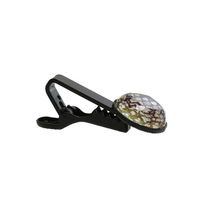 ショート ネクタイピン 黒 鱗柄 紺 TAMARUSAN