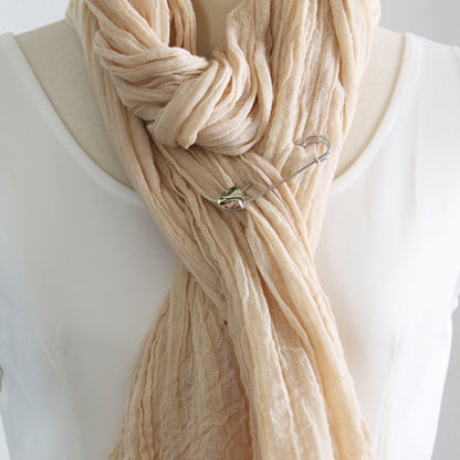 安全ピン ブローチ ピンク レモン TAMARUSAN