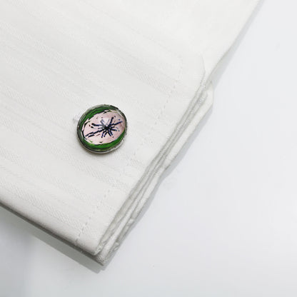 カフスボタン ピンク レモン 丸 カフスボタン