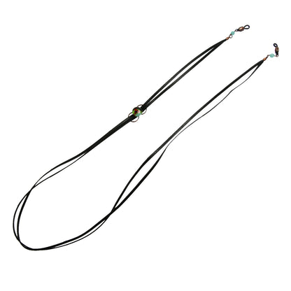 眼鏡コード 革紐 レモン 青 ユニセックス TAMARUSAN