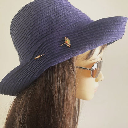 ラペルピン ハットピン レモン ブローチ 青 赤 TAMARUSAN