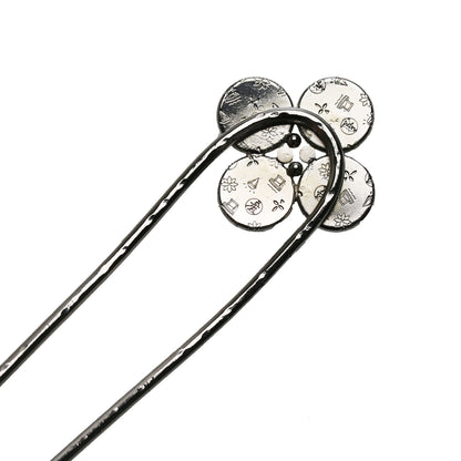 かんざし 二股 花 レモン ピンク TAMARUSAN