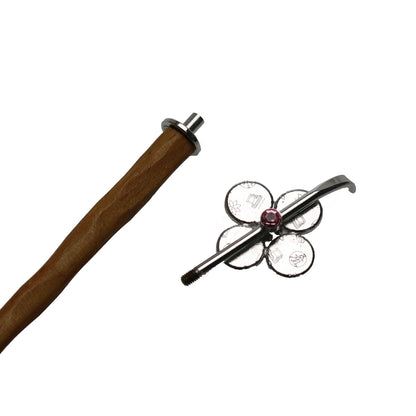 着せ替えかんざし 花 レモン ピンク 木製 TAMARUSAN