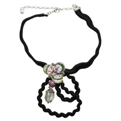 リボンチョーカー レモン ピンク アメジスト TAMARUSAN