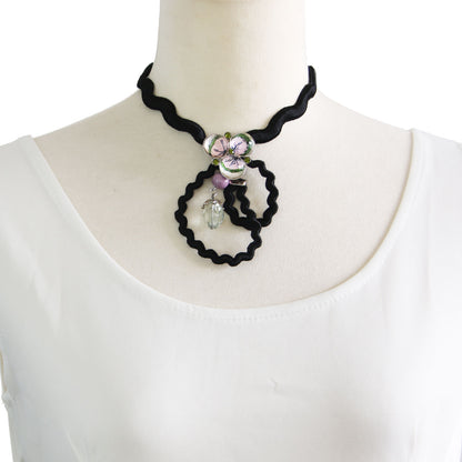 リボンチョーカー レモン ピンク アメジスト TAMARUSAN