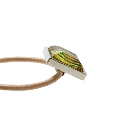 ヘアゴム レモン ピンク 四角 シンプル TAMARUSAN