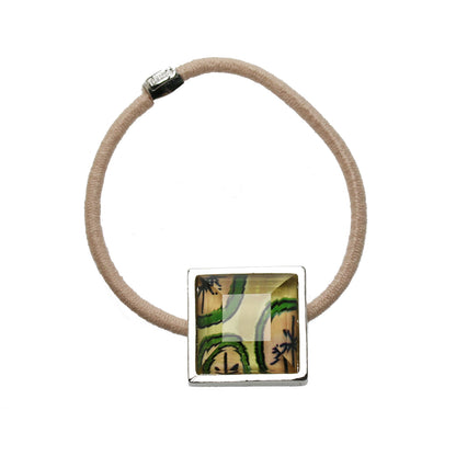 ヘアゴム レモン ピンク 四角 シンプル TAMARUSAN