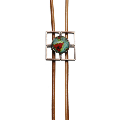 革紐ループタイ メンズ カジュアル レモン 青 赤 TAMARUSAN