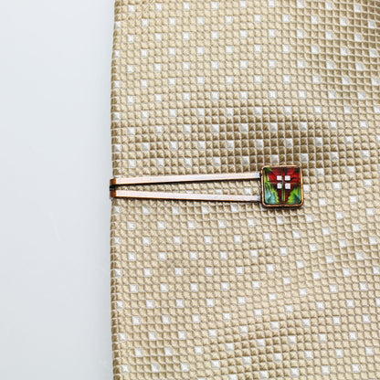 ネクタイピン 四角 レモン 赤 贈り物 TAMARUSAN