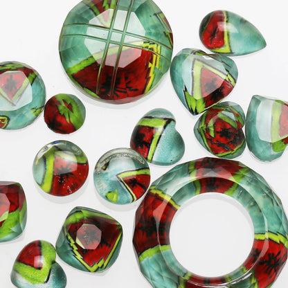 ラペルピン ハットピン レモン ブローチ 青 赤 TAMARUSAN