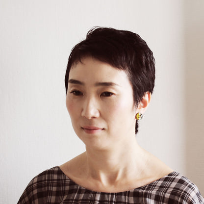 イヤリング グリーン 丸 アンティーク調 TAMARUSAN