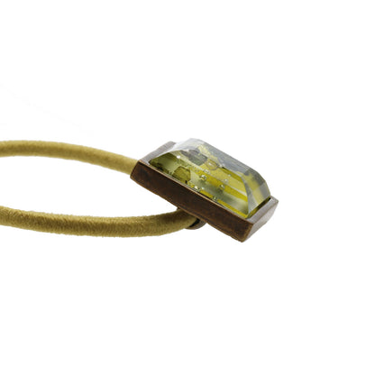 ヘアゴム グリーン ラムネ 四角 高級 TAMARUSAN