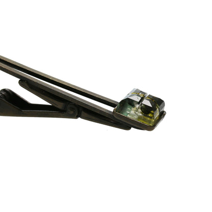 ネクタイピン 四角 緑 ビーズ TAMARUSAN