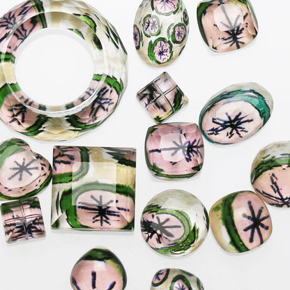 ヘアゴム レモン ピンク 四角 シンプル TAMARUSAN