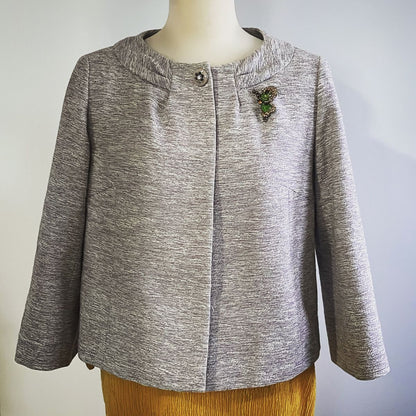 ブローチ 蝶 緑 マーブル オリジナル樹脂 ピン ブローチ・バッジ