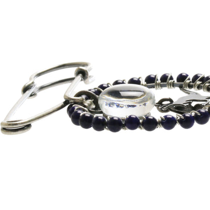 安全ピン ブローチ 恐竜 ラピスラズリ 青 TAMARUSAN