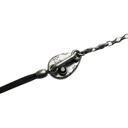 眼鏡チェーン 革紐 メンズ 青 軽量 TAMARUSAN