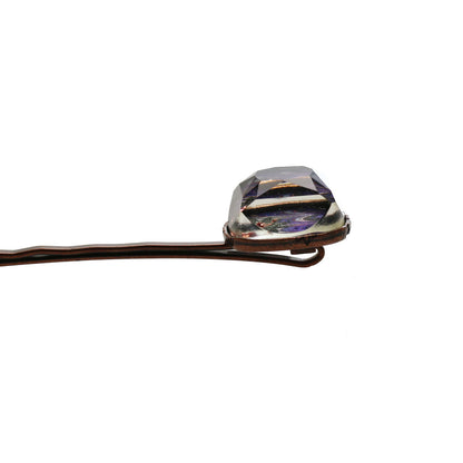 ヘアピン 紫 マーブル 大人 高級ヘアピン