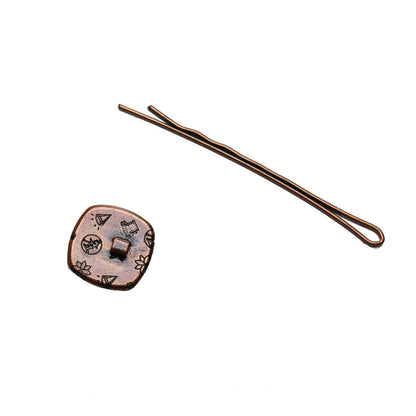 ヘアピン 紫 マーブル 大人 高級ヘアピン