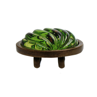 帯留め 緑 マーブル おしゃれ TAMARUSAN