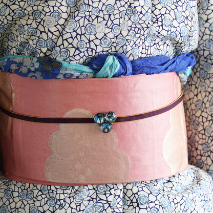 帯留め 青 マーブル おしゃれ TAMARUSAN