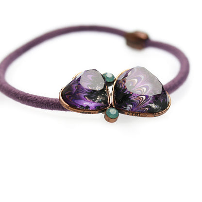 大人 ヘアゴム マーブル 紫 おしゃれ TAMARUSAN