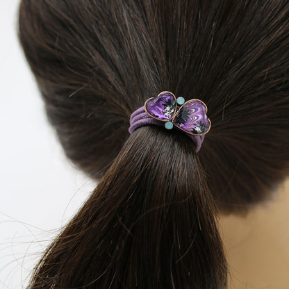 大人 ヘアゴム マーブル 紫 おしゃれ TAMARUSAN