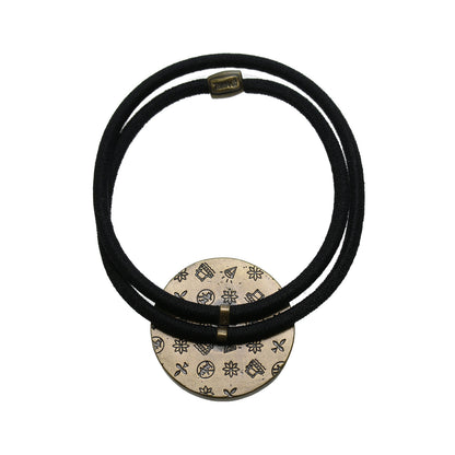 ヘアゴム 緑 シンプル 丸 マーブル TAMARUSAN