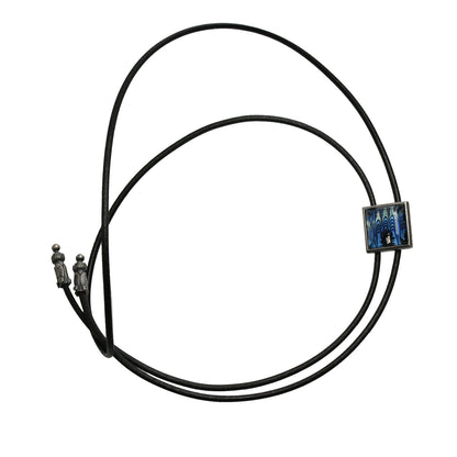 革紐ループタイ 青 マーブル メンズアクセサリー ループタイ