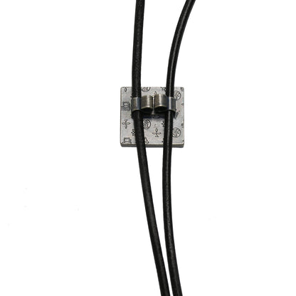 革紐ループタイ 青 マーブル メンズアクセサリー ループタイ