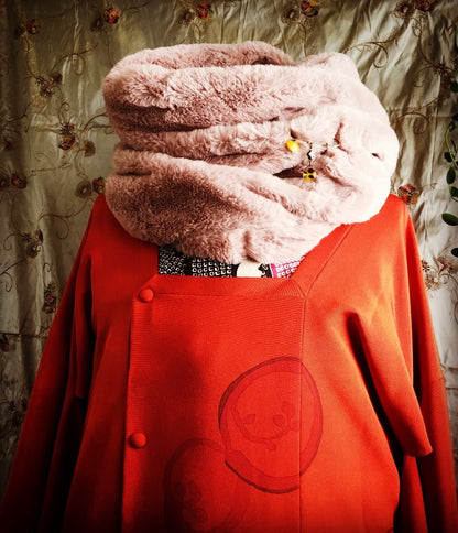 安全ピンブローチ 淡水パール チーター 黄色 TAMARUSAN