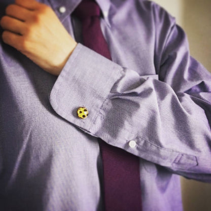 カフスボタン チーター 動物 黄色 TAMARUSAN