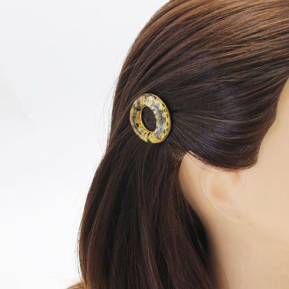 大人 パッチン留め 水色 薔薇 TAMARUSAN