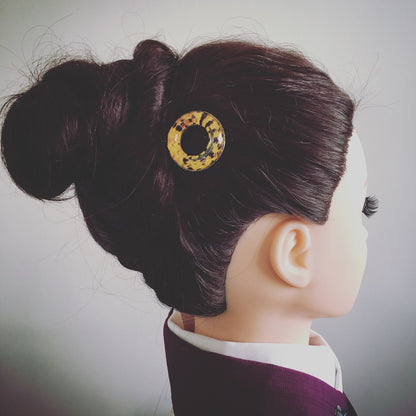 大人 パッチン留め 水色 薔薇 TAMARUSAN