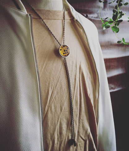 チェーンループタイ チーター 男女兼用 しぼり玉型 TAMARUSAN