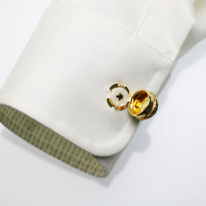 ボタンカバー ピンク カフスボタン 24k TAMARUSAN