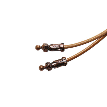 革紐ループタイ 赤 ピンク 男女兼用 TAMARUSAN