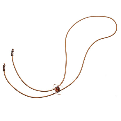 革紐ループタイ 赤 ピンク 男女兼用 TAMARUSAN