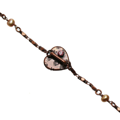 ネックレスにもなる眼鏡チェーン ピンク ラメ ハート TAMARUSAN