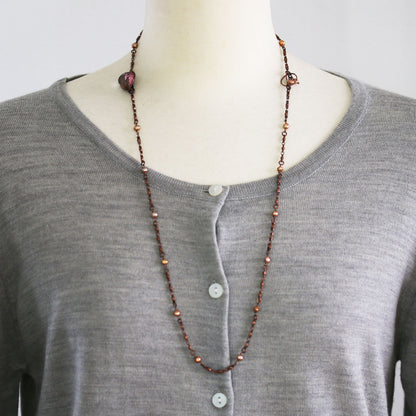 ネックレスにもなる眼鏡チェーン ピンク ラメ ハート TAMARUSAN