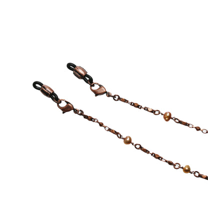 ネックレスにもなる眼鏡チェーン ピンク ラメ ハート TAMARUSAN