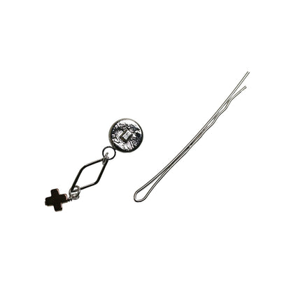 ヘアピン ラメ 赤 ヘマタイト クロス TAMARUSAN