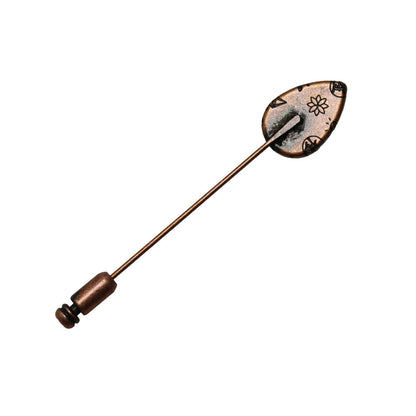 ハットピン イエロー 木目 金 ラメ メンズ レディース TAMARUSAN