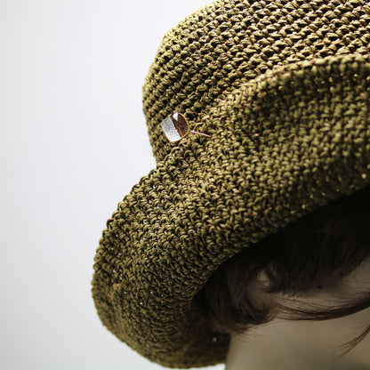 ハットピン ラペルピン シルバー 木目 金 TAMARUSAN