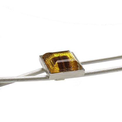 革紐ループタイ ラメ メンズアクセサリー イエロー TAMARUSAN