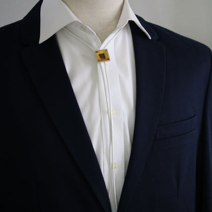 革紐ループタイ ラメ メンズアクセサリー イエロー TAMARUSAN