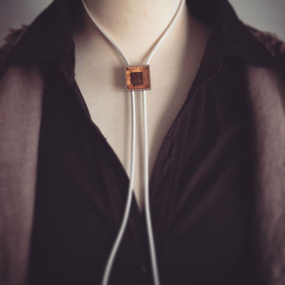 革紐ループタイ ラメ メンズアクセサリー イエロー TAMARUSAN