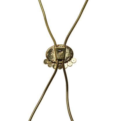 チェーンループタイ ラメ ウッドビーズ ターコイズ ピンク TAMARUSAN